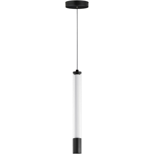 ET2 Contemporary Lighting E11062-144BK 14 Inch Cortex Single Pendant Ceiling Light - CCT: 3000K - Finish: Black