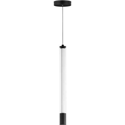 ET2 Contemporary Lighting E11063-144BK 18 Inch Cortex Single Pendant Ceiling Light - CCT: 3000K - Finish: Black