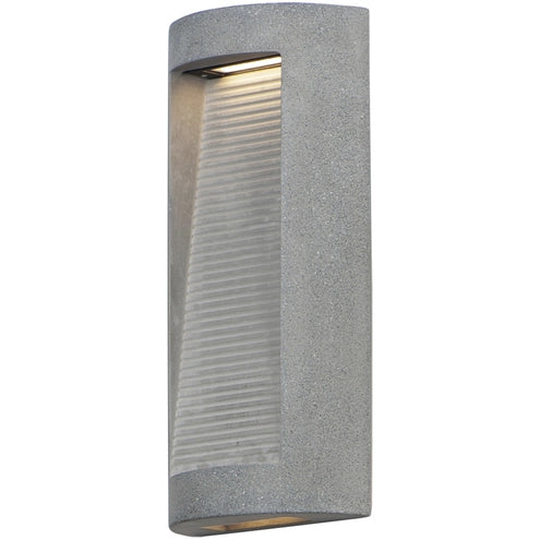 ET2 Contemporary Lighting E14382-GSN 7.75" Boardwalk Medium LED Outdoor Wall Sconce - Finish: Greystone