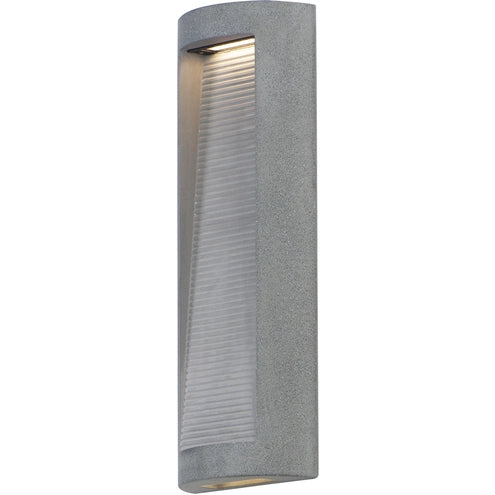 ET2 Contemporary Lighting E14384-GSN 7.75" Boardwalk Large LED Outdoor Wall Sconce - Finish: Greystone