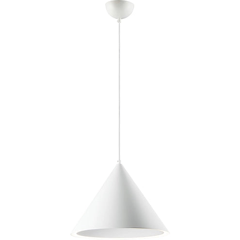 ET2 Contemporary Lighting E20086-MW 15.75" Abyss 1-Light Led Pendant Ceiling Light - CCT: 3000K - Finish: Matte White