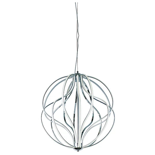 ET2 Contemporary Lighting E21176-PC 24" Aura Integrated LED Pendant Light - Finish: Polished Chrome