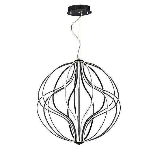 ET2 Contemporary Lighting E21178-BK 31" Aura Integrated LED Pendant Light - Finish: Black