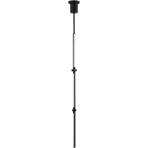 ET2 Contemporary Lighting E21358-BK 48 Inch Dorian Vertical LED Pendant Ceiling Light - CCT: 3000K - Finish: Black