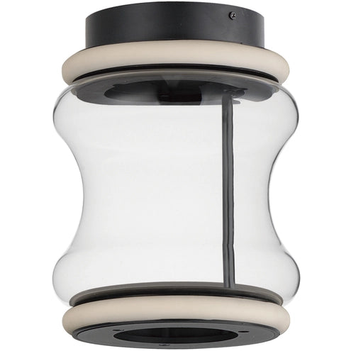 ET2 Contemporary Lighting E21380-18BK 8.75 inch Syndicate LED Flush Mount Ceiling Light - CCT: 3000K - Finish: Black