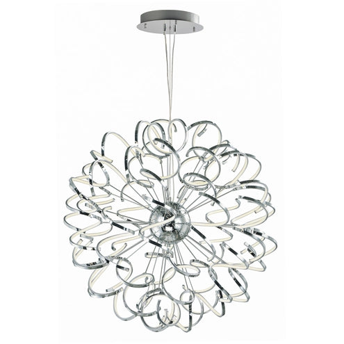 ET2 Contemporary Lighting E21413-PC 40" Chaos LED Pendant Ceiling Light - CCT: 3000K - Finish: Polished Chrome