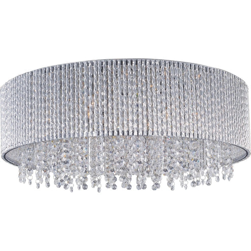 ET2 Contemporary Lighting E23132-10PC 22" Spiral 10 Flush Mount Ceiling Light - Finish: Polished Chrome