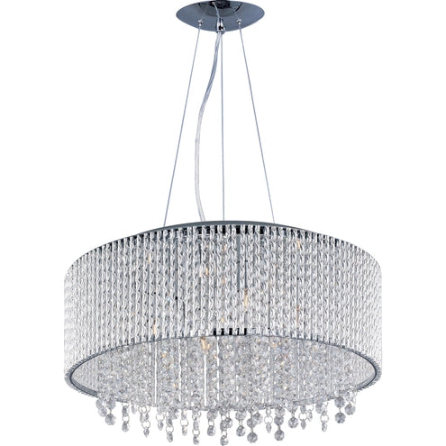 ET2 Contemporary Lighting E23137-10PC 22.5" Spiral Single Pendant Ceiling Light - Finish: Polished Chrome