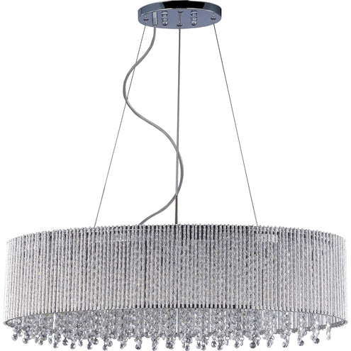 ET2 Contemporary Lighting E23144-10PC 12" Spiral Single Pendant Ceiling Light - Finish: Polished Chrome