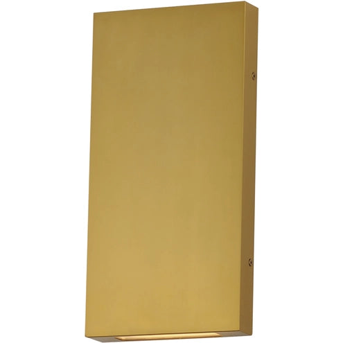 ET2 Contemporary Lighting E23215-NAB Brik 14" LED Wall Sconce Light - CCT: 3000K - Finish: Natural Aged Brass