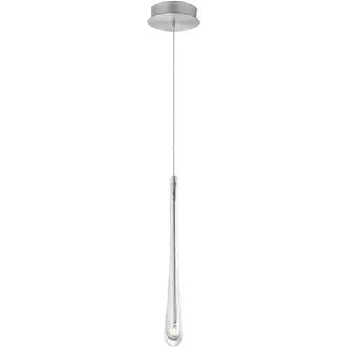 ET2 Contemporary Lighting E24211-122SN Stillo 1-Light LED Pendant Ceiling Light - CCT: 3000K - Finish: Satin Nickel