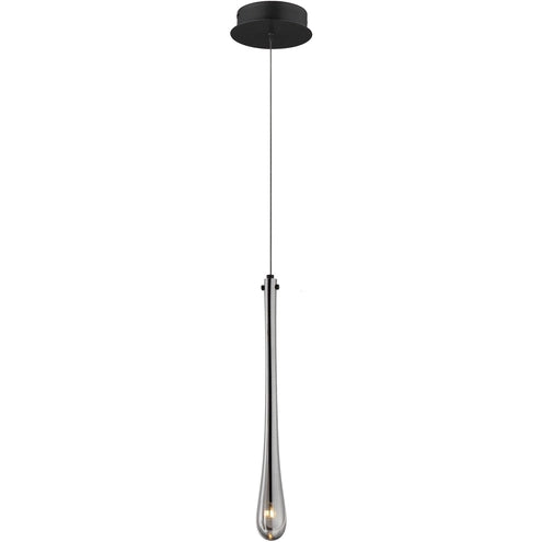 ET2 Contemporary Lighting E24211-138BK Stillo 1-Light LED Pendant Ceiling Light - CCT: 3000K - Finish: Black