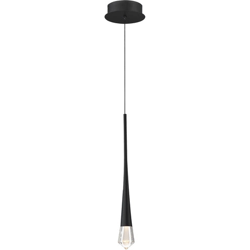 ET2 Contemporary Lighting E24221-122BK Pierce 1-Light LED Pendant Ceiling Light - CCT: 3000K - Finish: Black