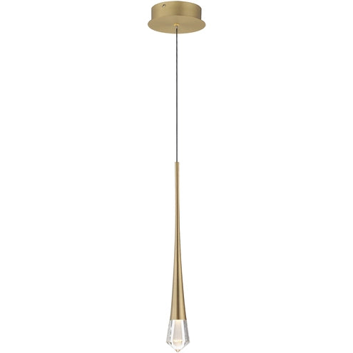 ET2 Contemporary Lighting E24221-122GLD Pierce 1-Light LED Pendant Ceiling Light - CCT: 3000K - Finish: Gold