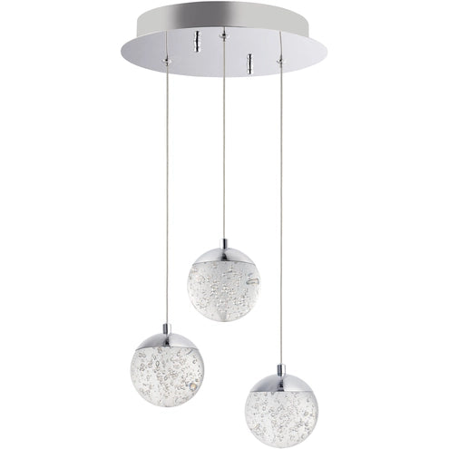 ET2 Contemporary Lighting E24263-91PC 11.5" Orb II Led Pendant Ceiling Light - Finish: Polished Chrome