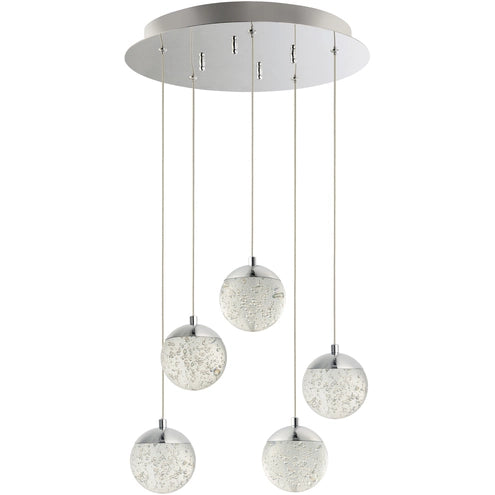 ET2 Contemporary Lighting E24264-91PC 15.5" Orb II Led Pendant Ceiling Light - Finish: Polished Chrome