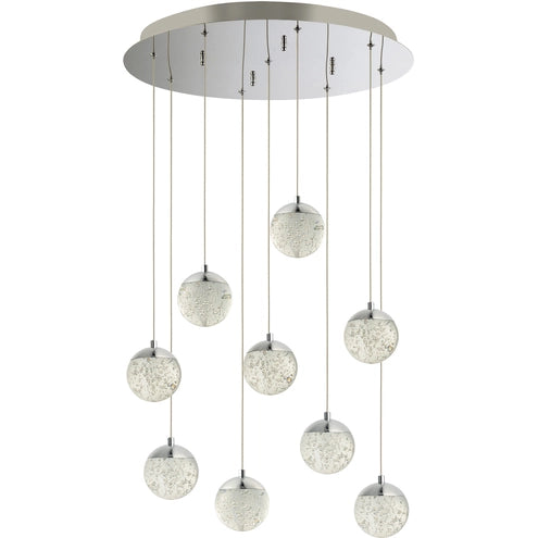 ET2 Contemporary Lighting E24269-91PC 21.75" Orb II Led Pendant Ceiling Light - Finish: Polished Chrome