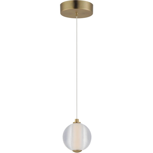 ET2 Contemporary Lighting E24641-144GLD 6" Rhythm LED Single Pendant Ceiling Light - Finish: Gold