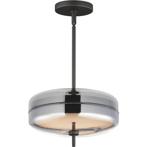ET2 Contemporary Lighting E24662-138GM 12" Voto 2 Light Led Multi Pendant Ceiling Light in Clear- Finish: Gunmetal