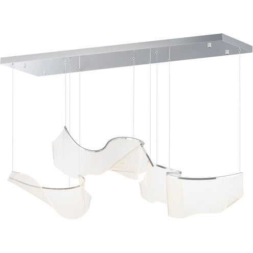 ET2 Contemporary Lighting E24883-133PC Rinkle Modular 3-Light LED Pendant Ceiling Light - CCT: 3000K - Finish: Polished Chrome