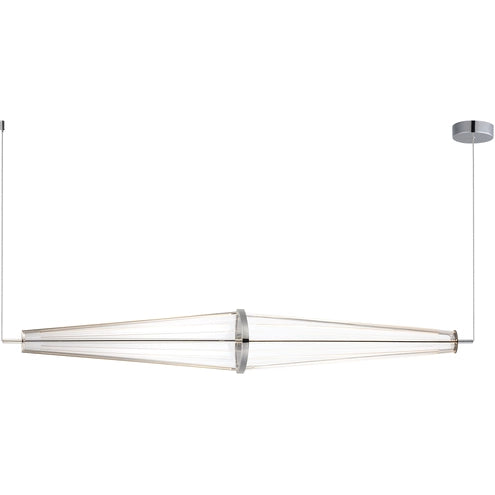 ET2 Contemporary Lighting E24895-133PC 51" Quasar LED Linear Pendant Ceiling Light - Finish: Polished Chrome