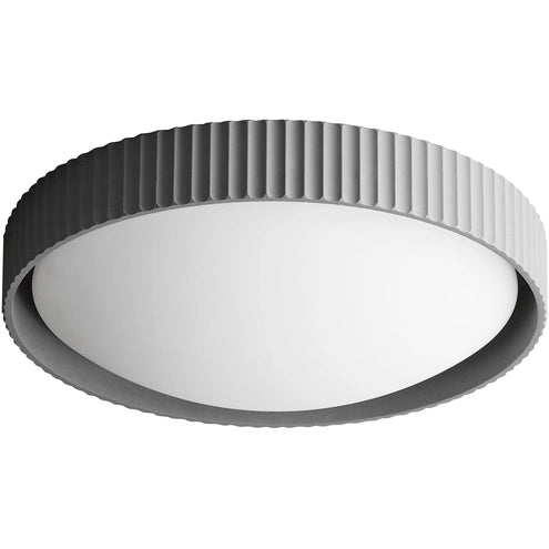ET2 Contemporary Lighting E25058-GY Souffle 18" LED Flush Mount Ceiling Light - CCT: 3000K - Finish: Gray