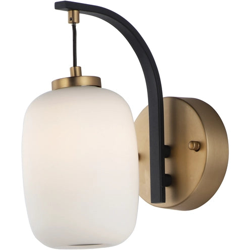 ET2 Contemporary Lighting E25061-92BKGLD Soji LED Wall Sconce Light - CCT: 3000K - Finish: Black and Gold