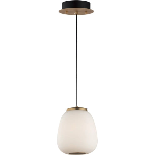 ET2 Contemporary Lighting E25063-92BKGLD Soji 2-Light LED Pendant Ceiling Light - CCT: 3000K - Finish: Black and Gold