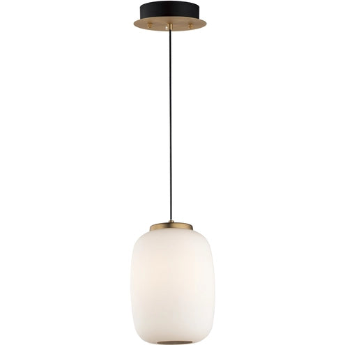 ET2 Contemporary Lighting E25064-92BKGLD Soji 2-Light LED Pendant Ceiling Light - CCT: 3000K - Finish: Black and Gold