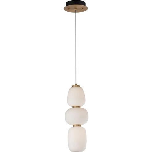 ET2 Contemporary Lighting E25067-92BKGLD Soji 18" LED Pendant Ceiling Light - CCT: 3000K - Finish: Black and Gold