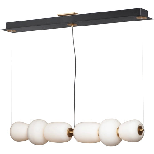 ET2 Contemporary Lighting E25068-92BKGLD Soji 40" LED Linear Pendant Ceiling Light - CCT: 3000K - Finish: Black and Gold