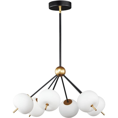 ET2 Contemporary Lighting E25116-92BKGLD 26.5" Quest LED Single Pendant Ceiling Light - Finish: Black And Gold