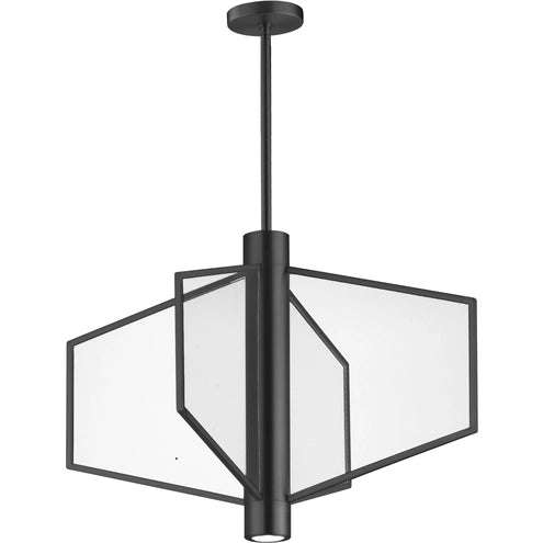 ET2 Contemporary Lighting E25132-133BK Telstar 26" Wide LED Pendant Ceiling Light - CCT: 3000K - Finish: Black