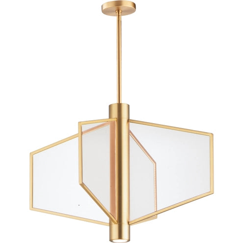 ET2 Contemporary Lighting E25132-133NAB Telstar 26" Wide LED Pendant Ceiling Light - CCT: 3000K - Finish: Natural Aged Brass