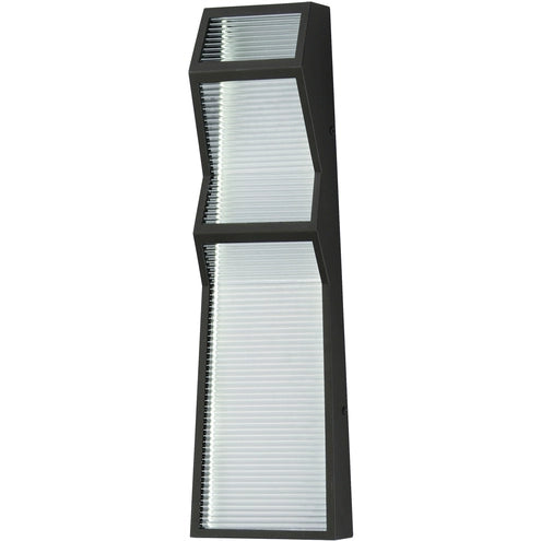 ET2 Contemporary Lighting E30124-144BK 20" Totem LED Outdoor Wall Sconce With Integrated LED - Finish: Black