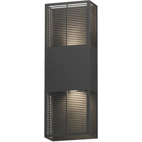 ET2 Contemporary Lighting E30393-ABZ Grate 18" LED Wall Sconce Light - CCT: 3000K - Finish: Architectural Bronze