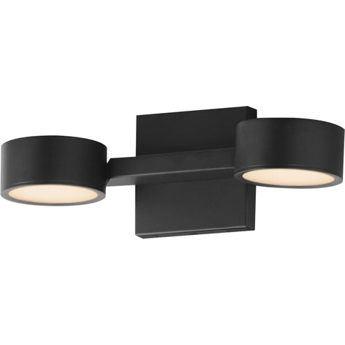 ET2 Contemporary Lighting E30521-BK Embrace 2-Light LED Wall Sconce - CCT: 3000K - Finish: Black