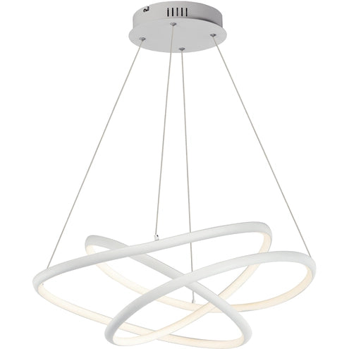 ET2 Contemporary Lighting E30645-MW Twisted 31.5 Inch LED Pendant Ceiling Light - CCT: 3000K - Finish: Matte White
