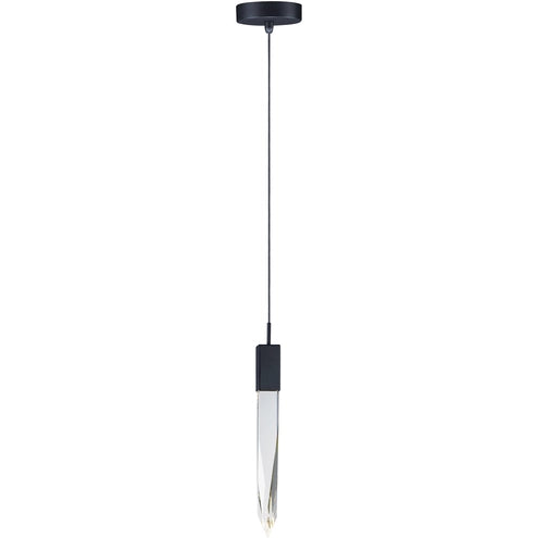 ET2 Contemporary Lighting E31241-20BK 5" Quartz 1-Light LED Pendant Ceiling Light - Color Temperature: 3000 K - Finish: Black