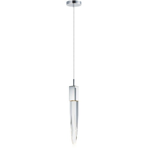 ET2 Contemporary Lighting E31241-20PC 5" Quartz 1-Light LED Pendant Ceiling Light - Color Temperature: 3000 K - Finish: Polished Chrome
