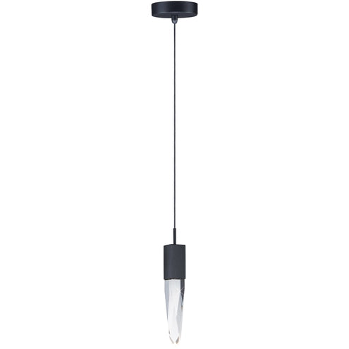 ET2 Contemporary Lighting E31242-20BK 5" Quartz 1-Light LED Mini Pendant Ceiling Light - Color Temperature: 3000 K - Finish: Black