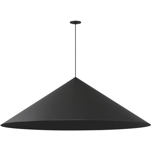 ET2 Contemporary Lighting E34508-BK 51" Pitch 1-Light LED Pendant Ceiling Light - Color Temperature: 3000K - Finish: Black