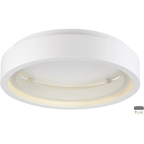 ET2 Contemporary Lighting E35001-MW 24" iCorona LED Flush Mount Ceiling Light - Finish: Matte White