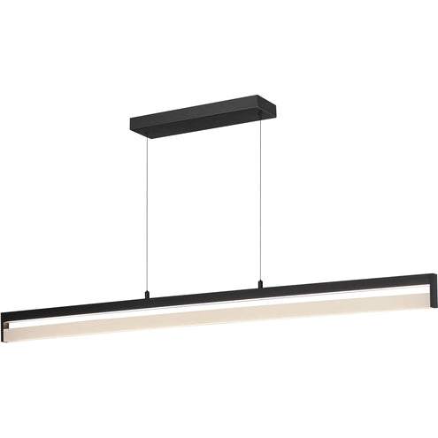 ET2 Contemporary Lighting E36106-BK 60" Crossbar LED Pendent Ceiling Light - Finish: Black