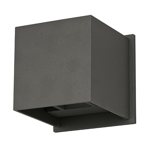 ET2 Contemporary Lighting E41308-BZ Alumilux 2-Light Cube LED Outdoor Wall Sconce Light - Color Temperature: 3000K - Finish: Bronze