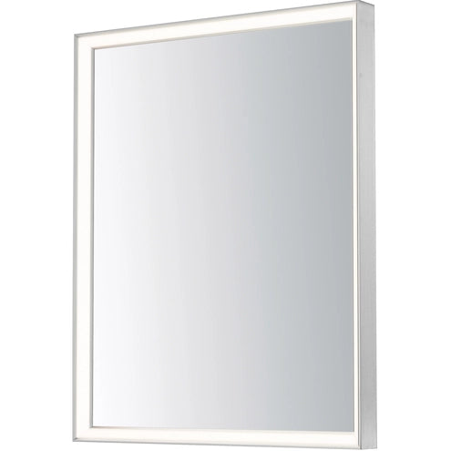ET2 Contemporary Lighting E42061-SN Bevel 24"x30" LED Mirror Light - Color Temperature: 3000K-4000K - Finish: Satin Nickel