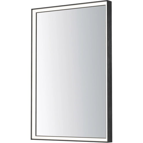 ET2 Contemporary Lighting E42062-BBK Bevel 30"x36" LED Mirror Light - Color Temperature: 3000K-4000K - Finish: Brushed Black