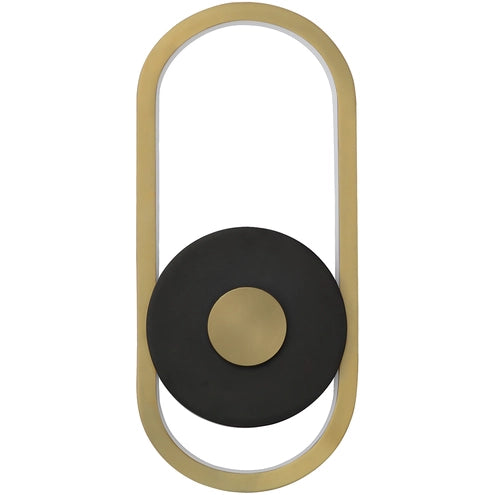 ET2 Contemporary Lighting E42102-BKGLD Gravity Small LED Sconce Light - CCT: 3000K - Finish: Black and Gold
