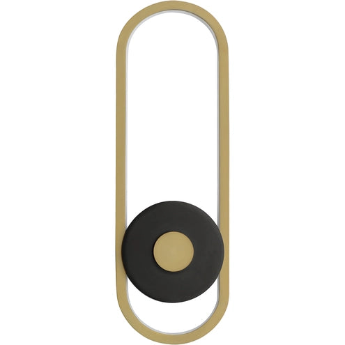 ET2 Contemporary Lighting E42106-BKGLD Gravity Large LED Wall Sconce Light - CCT: 3000K - Finish: Black and Gold