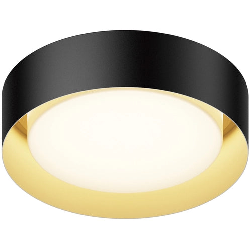 ET2 Contemporary Lighting E51010-BKGLD Echo 13" LED Flush Mount Ceiling Light - 5CCT Selectable - Finish: Black and Gold
